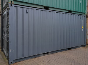 20 Fuß Seecontainer neu in anthrazit
